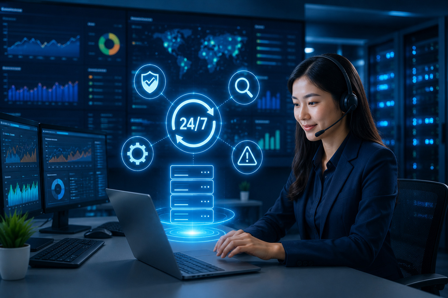Giám sát hệ thống chủ động 24/7