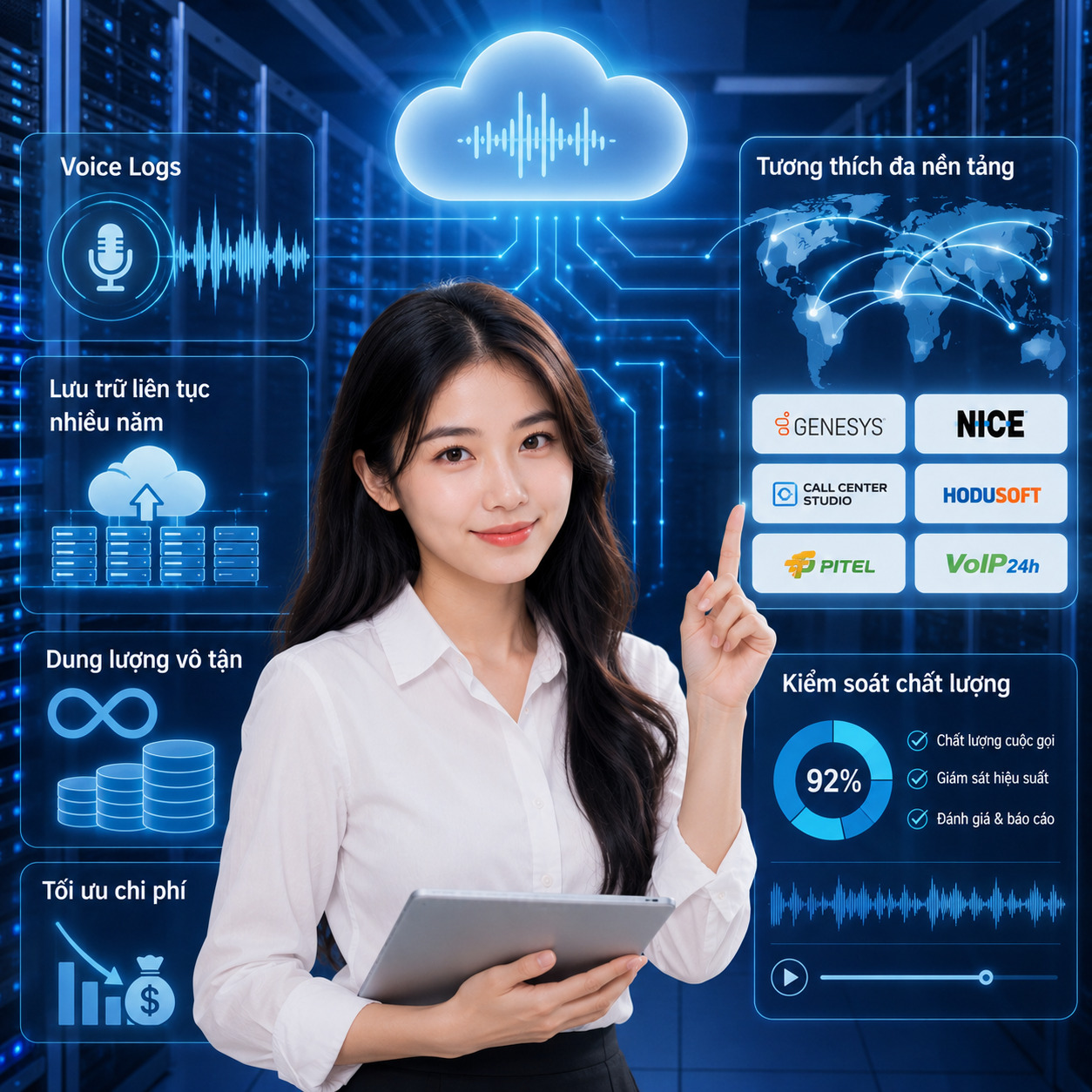 Kho lưu trữ Tổng đài Contact Center