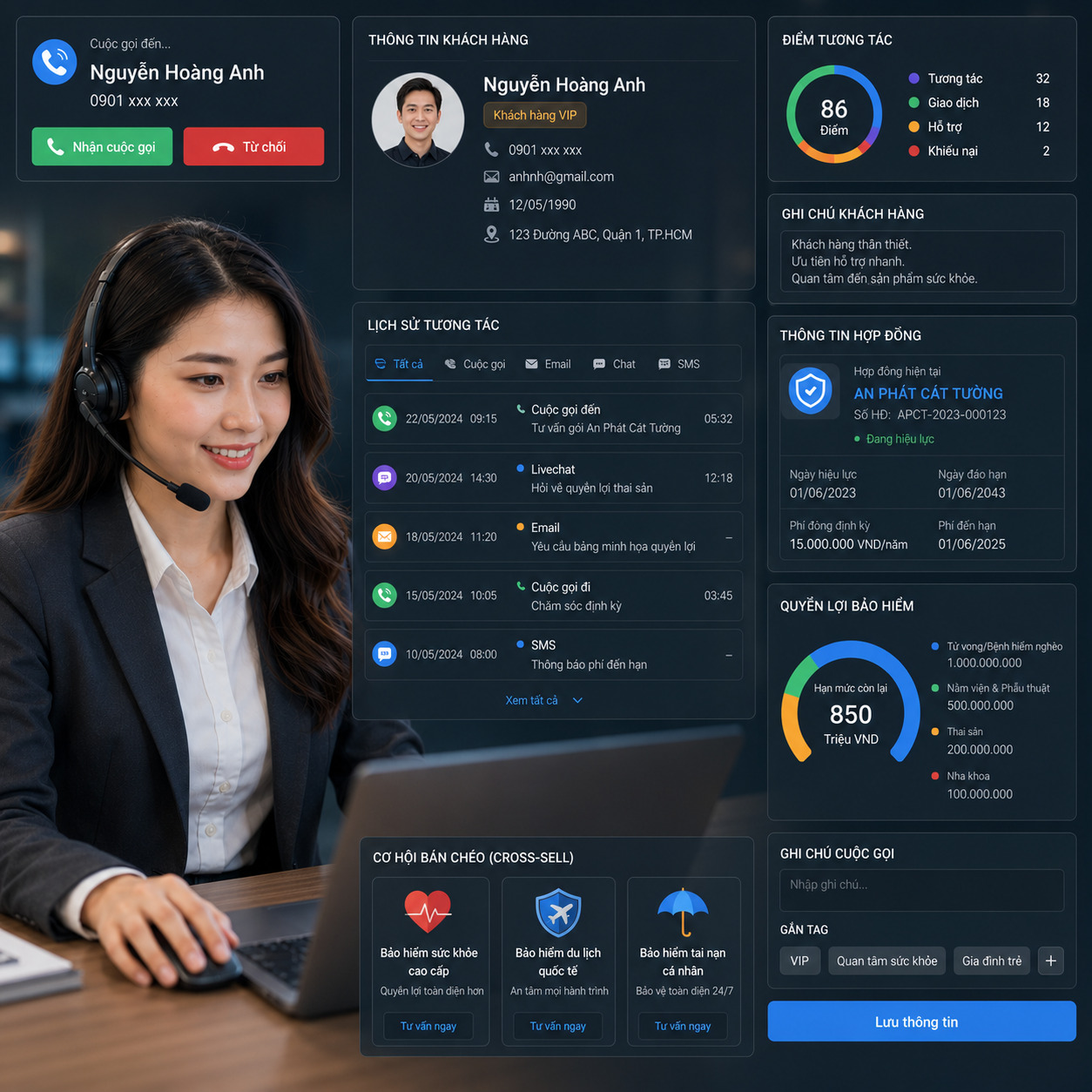 Pop-up CRM