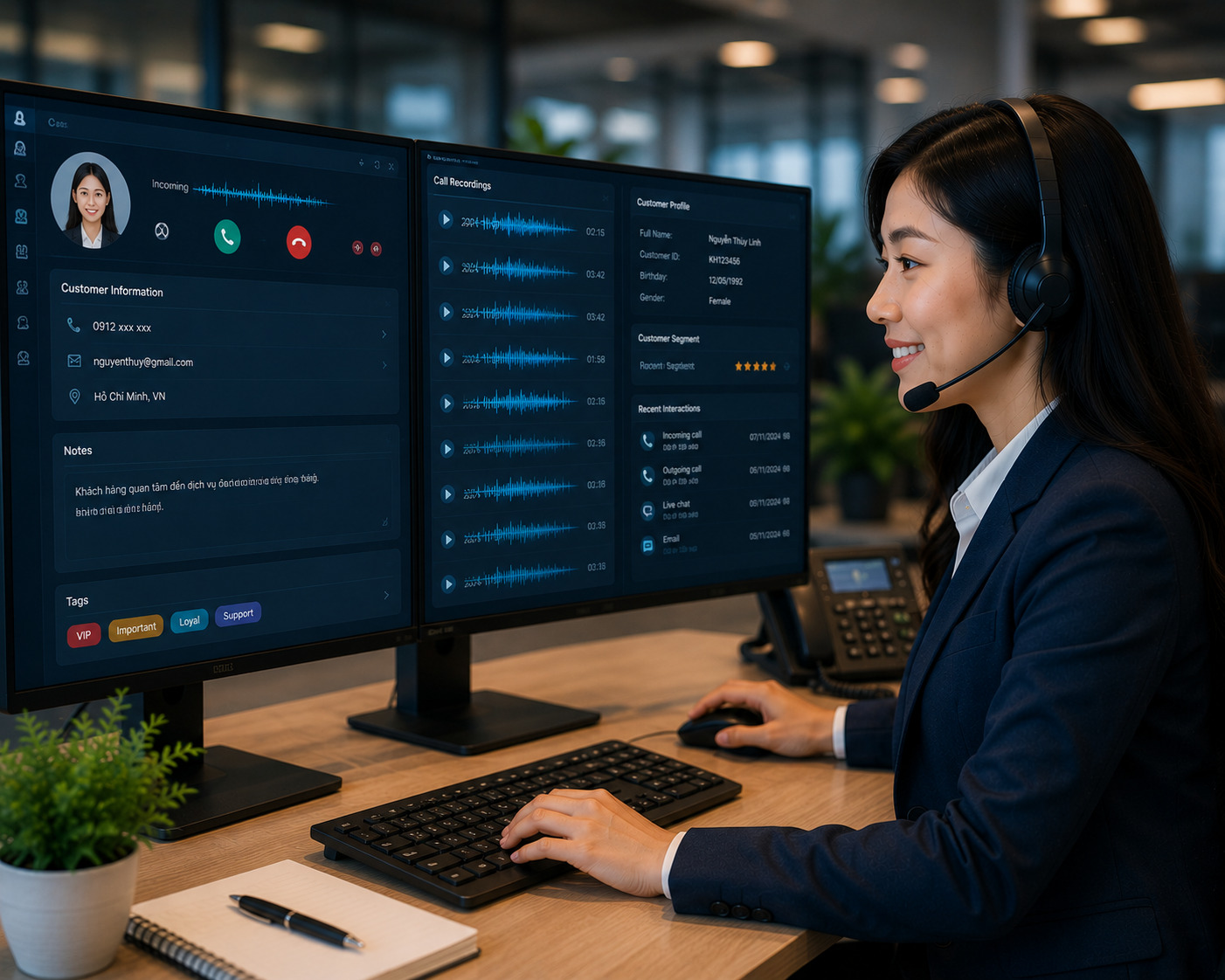 Quản lý dữ liệu khách hàng (Customer Data/CRM)