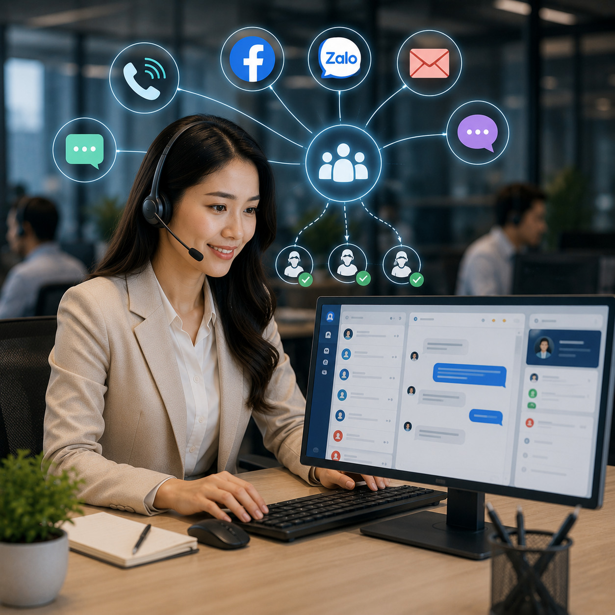Giao diện Tổng đài đa kênh